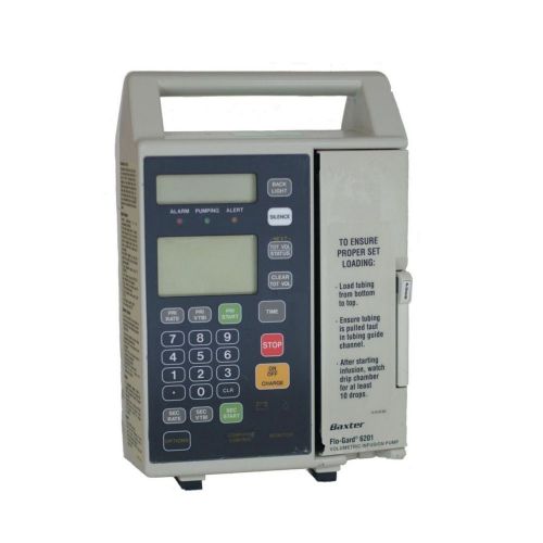 Baxter flo-gard 6201 infusion pump (tested, new battery, ready for working use) for sale