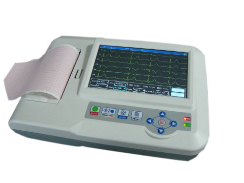 Portable digital 6-channel electrocardiograph ecg/ekg machine with software fda for sale