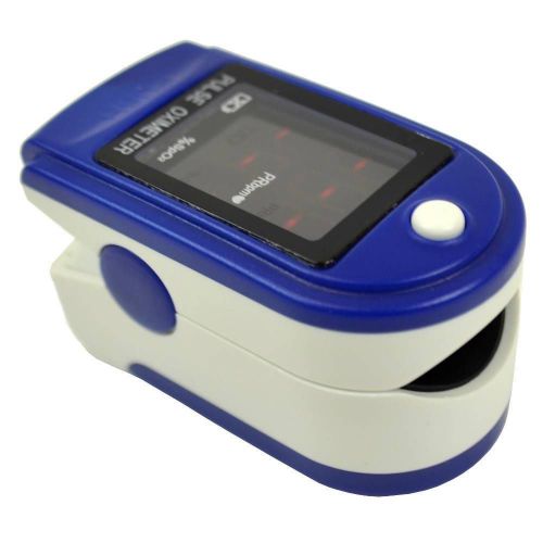 AccuMed Pulse Oximeter Sp02 Blood Monitor + Wrist Cord + Bag + Batteries FDA CE