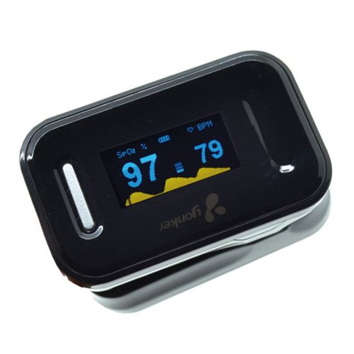 Black color OLED Finger Pulse Oximeter Oxymeter SPO2 PR Oximetro Monitor + Alarm