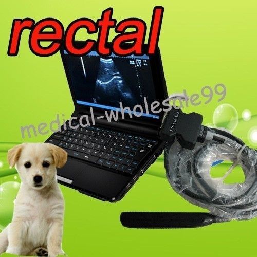 Full Digital Laptop Veterinary Vet Ultrasound Scanner &amp; Rectal Probe + 3D USB ce