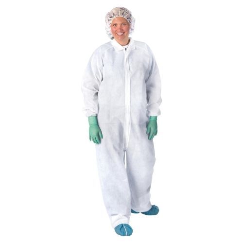 Medline classic polypropylene coveralls - 2-xtra large - 25/ case - white for sale