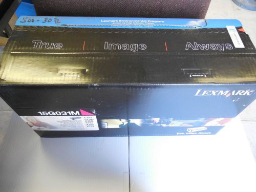 NEW LEXMARK MAGENTA LASER TONER CARTRIDGE 15G031M