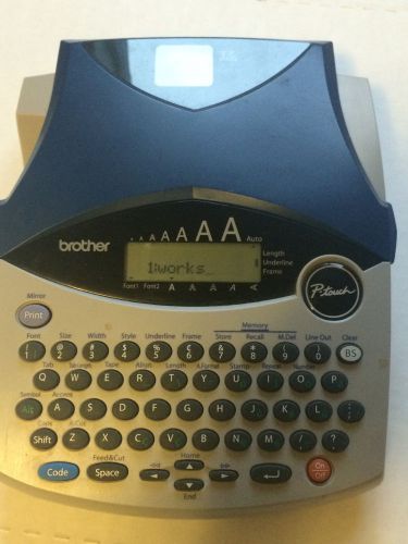 BROTHER PT-1900/1910 label maker works P-Touch NO TAPE great unit