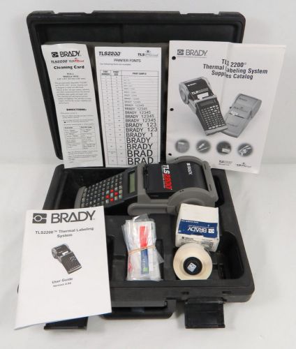 Brady tls2200 handheld 203-dpi thermal transfer label printer system-see details for sale