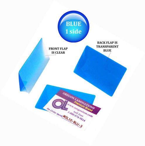Qty 300 Blue/Clear Military Card Laminating Pouches 2-5/8 x 3-7/8 by LAM-IT-ALL