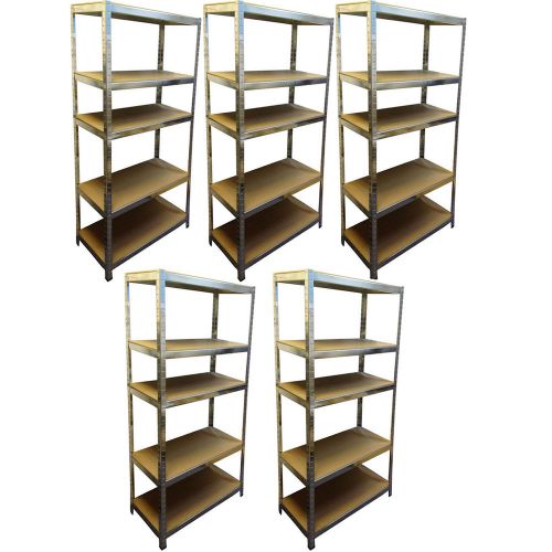 5x heavy duty 1.8m storage 5 tier unit shelf boltless metal shelving shelves for sale