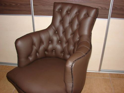 Chesterfield  office desk chair. Brand  new! Handmade! Single studs! Top quality