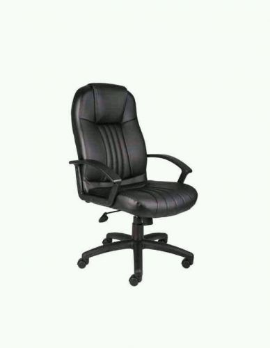Executive Boss Black Computer Chair REEEAAAADDDD!!! Leather High office