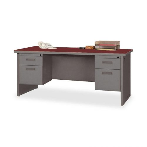 Lorell llr67152 67000 series mahogany modular desking for sale