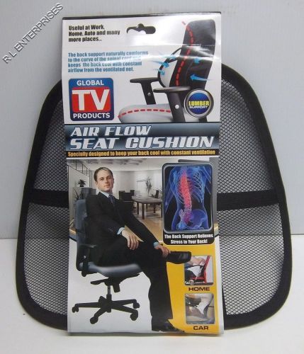 Air Flow Seat Cushion with Lumbar Support Global TV Products
