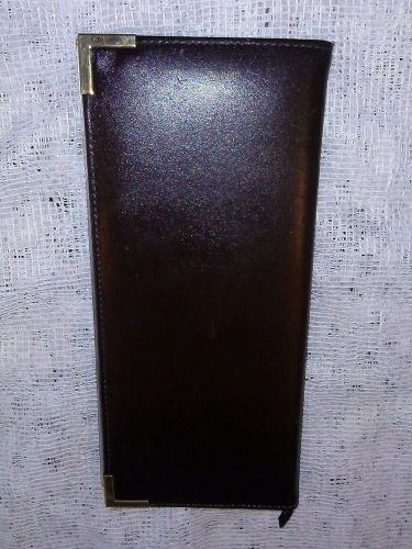 Vintage Genuine Leather-Made in Korea-Wallet Business Card Holder EUC -Holds 96