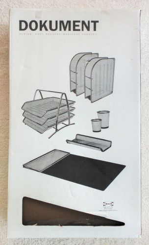 IKEA DOKUMENT Office Desk Set / Accessories Pad Holder Cups Tray File NEW IN BOX