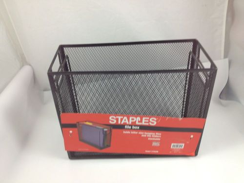 Desktop File Storage Box, Steel Mesh ~ Staples # 379399