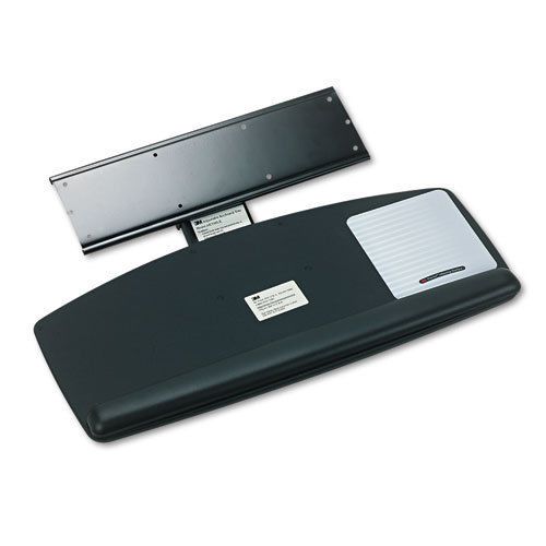 3M Knob Adjust Keyboard Tray, 25-1/2 x 11-1/2, Black, EA - MMMAKT60LE
