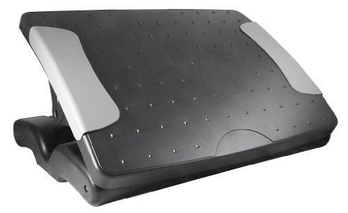 KANTEK INC. FR600 Deluxe Adjustable Footrest, Black