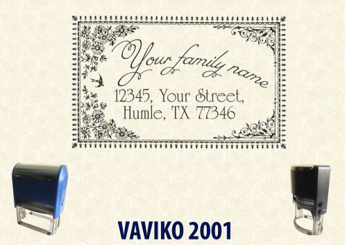 SELF INK PERSONALISED  RUBBER STAMP  RETURN BUSINESS ADDRESS SA009  60*40