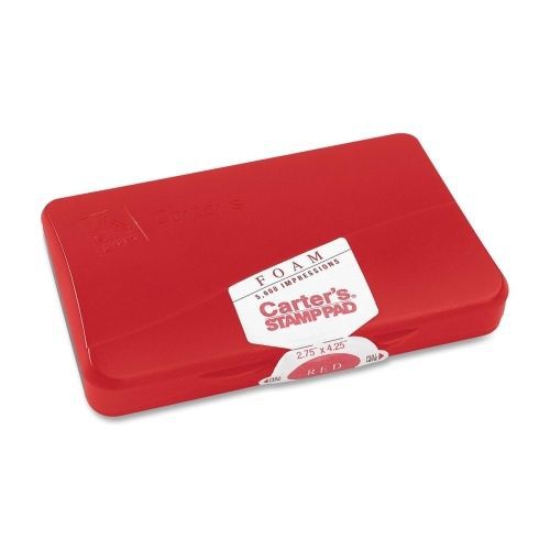 Avery Reinkable Foam Rubber Stamp Pad -2.8&#034;x4.3&#034; -Foam Pad -Red Ink