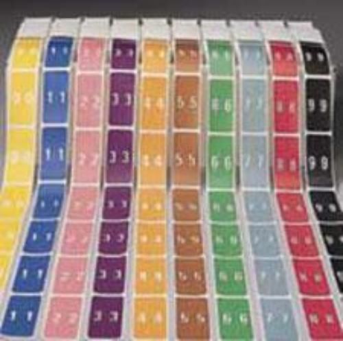 Smead Color Coded Numeric Labels - Rolls Number 7