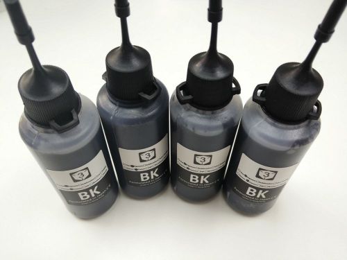 4x50ml PIGMENT BLACK Ink for Epson Refillable Cartridge XP-600 XP-700 XP-800 273
