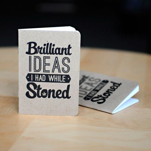 Brillant Ideas I Had While Stoned Notebook Very Cool Item EDC Christmas Gift