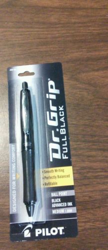 Pilot Dr Grip full black retractable advanced ink pen