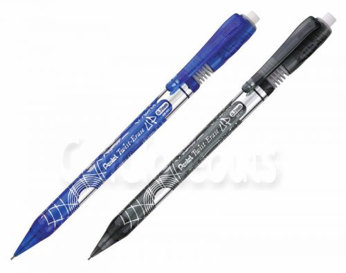 Pentel Twist-Erase UP (0.7mm) Mechanical Pencil Black &amp; Blue SET of 2 NIP