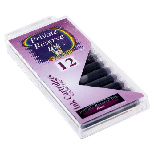 Private Reserve Ink Short International Ink Cartridges, Pack of 12 - Plum