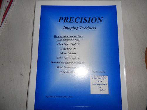 Lot of 10 Copier Transparency Film Sheets - Precision - New