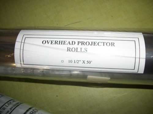 TRANSPARENCY FILM ROLL ... OVERHEAD PROJECTOR ROLL ... 10 1/2&#034; X 50&#039;