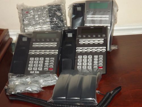 LOT OF (10) NEC DSX PHONES REFURB 1090020 22B STAND + WALL&amp; CURLY CORD -Warranty