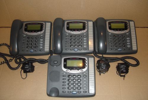Lot GE 4 line Business Phones, Caller ID, Intercom, 3 Power Supplies 29488GE2-A