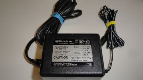 AA6: DICTAPHONE 860050 AC ADAPTER POWER SUPPLY For Use 3720 3710 2720 2710 1720