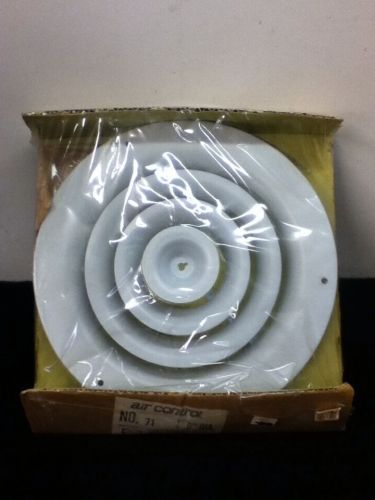 Air Control Step Down Ceiling Diffuser White-Steel-8 Inch Diameter No. 71 New