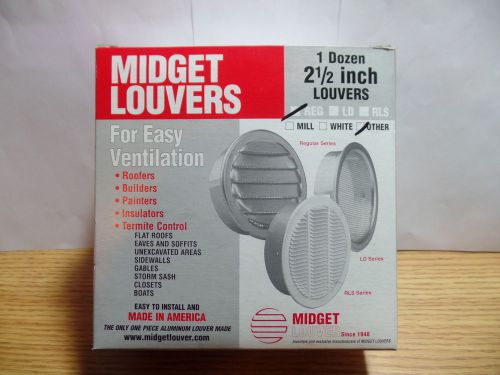1 Dozen 2 1/2&#034; Midget Louvers Vents Brown New in Box - Midget Louver Co. USA