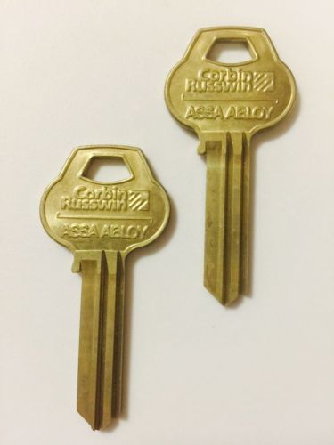 Pair of original corbin russwin a1012-59c 6 pin key blanks 59c-6 ilco a1001cm for sale