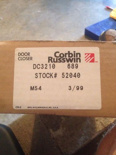 CORBIN RUSSWIN DC3210 ADJUSTABLE DOOR CLOSER