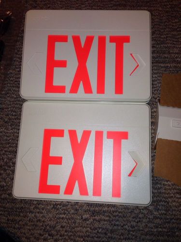 Exit sign - Juno two sided - New in box with mounting plate and instructions
