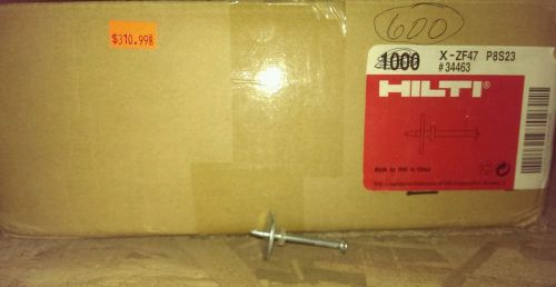 Hilti X-ZF 47 P8S23 1 1/2&#034; Concrete Nails with metal washer box of 600