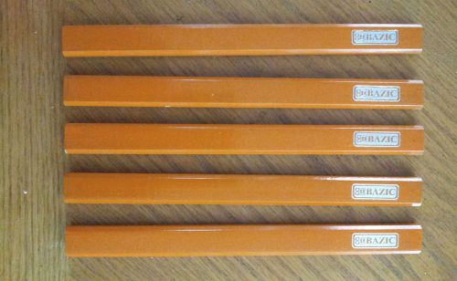LOT 15 BAZIC CARPENTER&#039;S PENCIL INDUSTRIAL QUALITY 3/16&#034; LEAD RESISTS BREAKAGE
