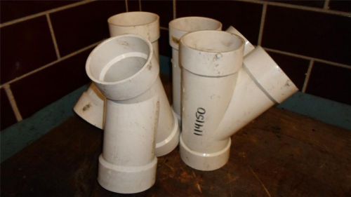 Lot of 4  pvc dwv pipe fitting 4-1/2&#034; for sale