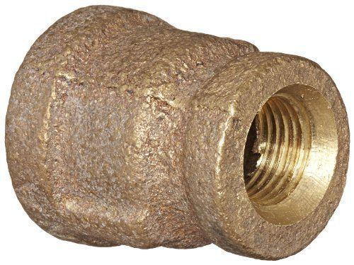Anderson Metals 38119 Red Brass Pipe Fitting  Reducing Coupling  1/4&#034; x 1/8&#034; Fem