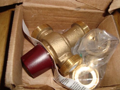 POWERS HYDROGUARD LM491-101 3/4&#034; UNION NPT THERMOSTATIC TEMPERING VALVE 60-120F