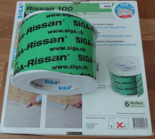 3 rolls SIGA Rissan 100 4&#034; Air Sealing Tape
