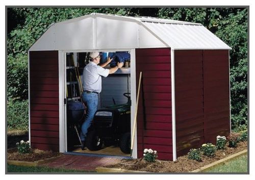 Arrow sheds 10&#039; x 8&#039; outdoor yard barn storage shed / metal shed kit - rh108 for sale