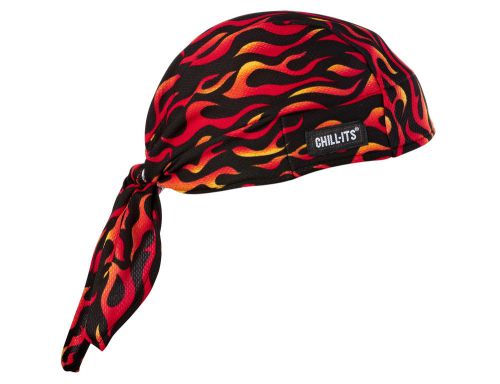 Ergodyne chill-its 12485 6615 high-performance dew rag,one size, flames - each for sale
