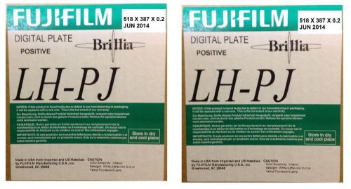 lot (2) Fujifilm Brillia HD LH-PJ Thermal Digital Printing Plates Fuji plate