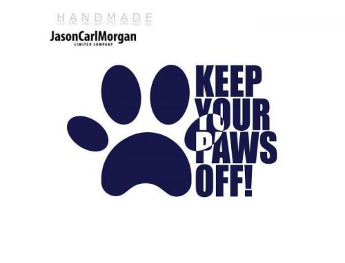 JCM® Iron On Applique Decal, Dog Paws Navy Blue