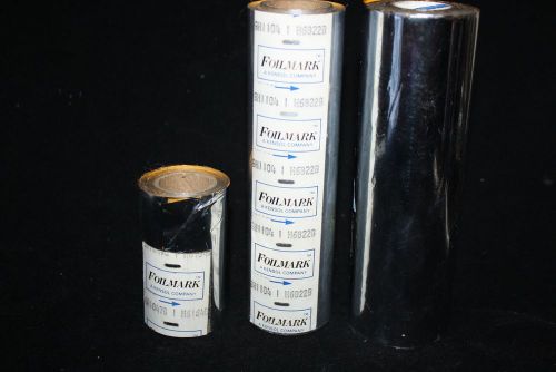 3 ROLLS FOILMARK SILVER FOIL HOT STAMP BY KENSOL COMPANY