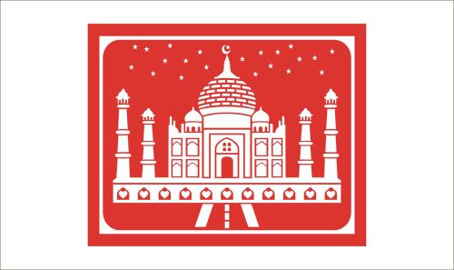 2X Taj Mahal, India Funny Car Vinyl Sticker Decal Truck Bumper Laptop Gift-759
